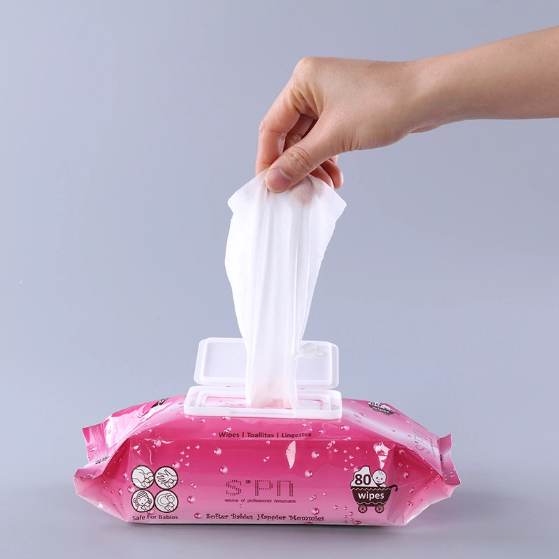 Special Nonwovens Thick OEM Manufacturer Biodegradable Bamboo Non-Woven Baby Hand Cleaning Soft Disinfection Wet Wipe
