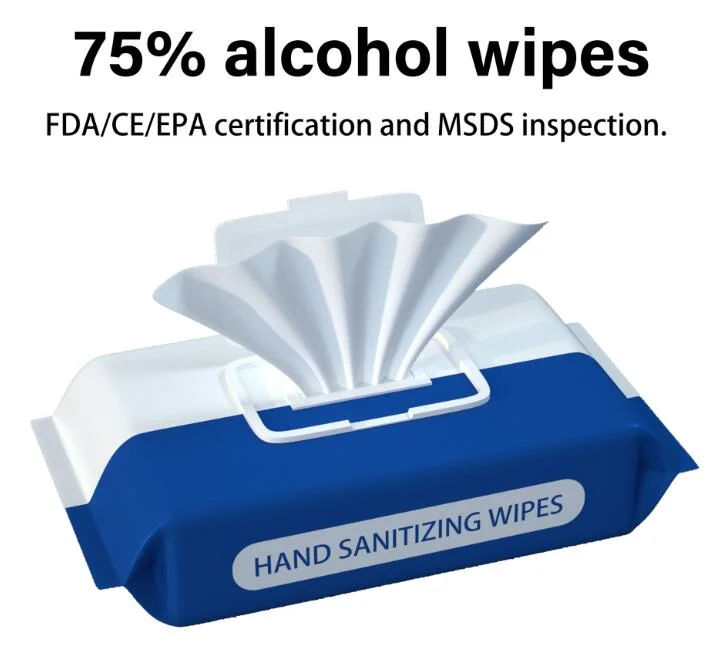 75% Cleaning Wet Wipes Alcohol Free Wipes for Baby and Adult Manufacturer in China