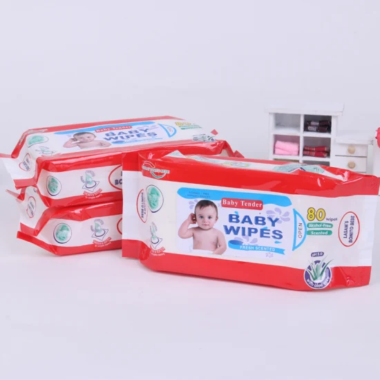 Customized Logo Ultra Enthusiastic Factory Price 100PCS High Quality Baby Wet Wipes for Household/Outside/Trip